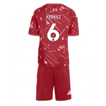 Liverpool Milos Kerkez #6 Maglia Gara Casa Repliche 2026-27 Bambino Maniche Corte